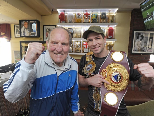 Blackpool's last two British champions and world title challengers Brian London and Brian Rose, who described London as his inspiration
