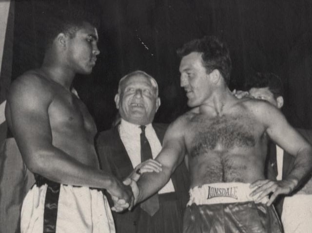 Muhammad Ali with Brian London in in 1966