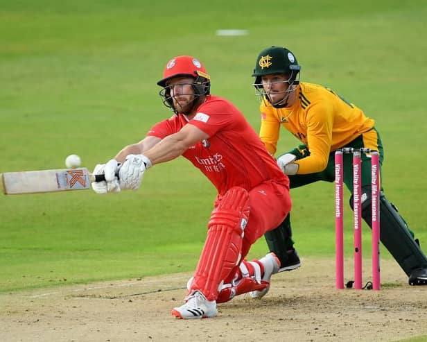 Steven Croft did his utmost to keep Lancashire moving at Northamptonshire