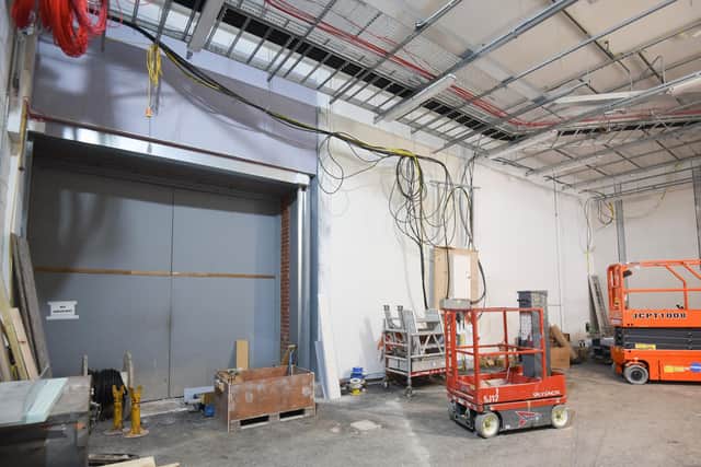 Work is ongoing at the site