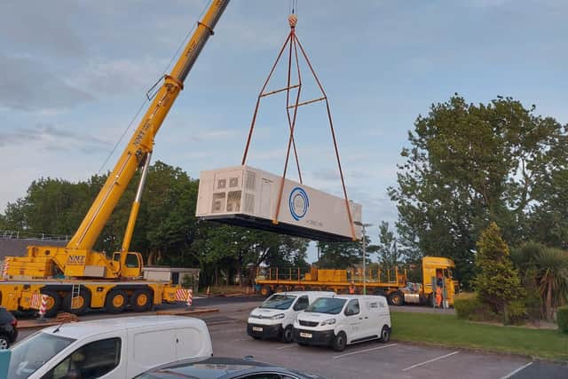 Spire Fylde Coast Hospital has a new, state-of-art MRI scanner, which will speed up diagnoses for patients with cancer and other diseases.
The unit had to be craned in with specialist equipment