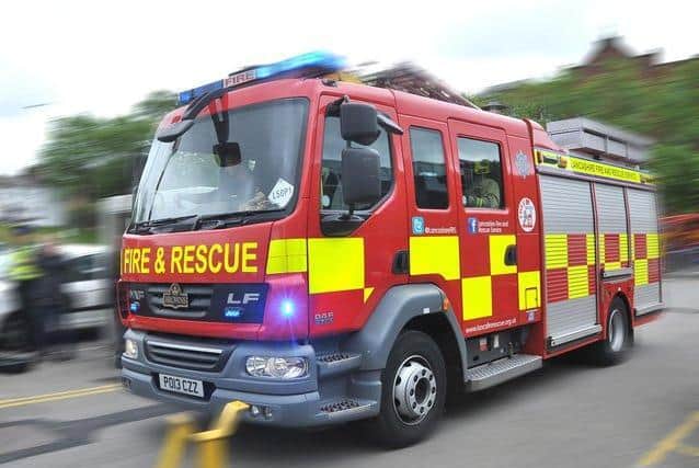 Fire crews from Blackpool and Bispham stations were called to the semi-detached home in Ashfield Road, Bispham after a fire broke out at midnight