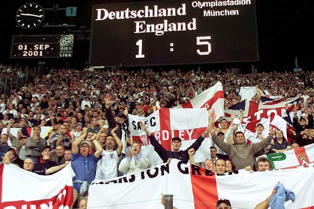A night to remember for England fans back in 2001