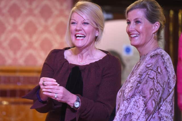 Kate Shane, seen here left with the Countess of Wessex who was on a visit to the Tower, has welcomed the academy as head of Merlin Entertainments in Blackpool
