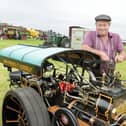 David Whalley of Freckleton and his Fowler engine at the Fylde Vintage and Farm Show 2019