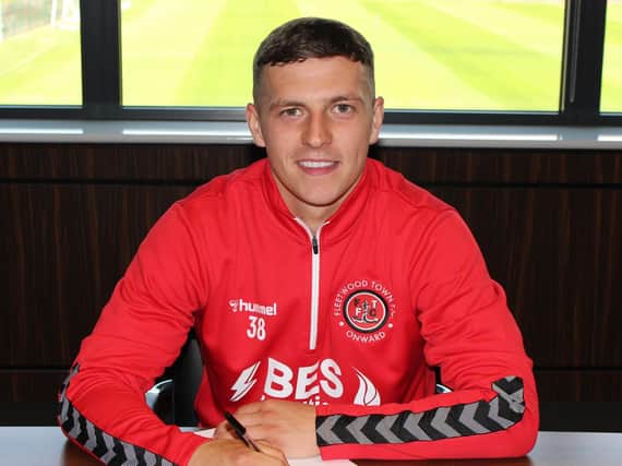 Carl Johnston has penned a new deal with Fleetwood Town. Credit: FTFC
