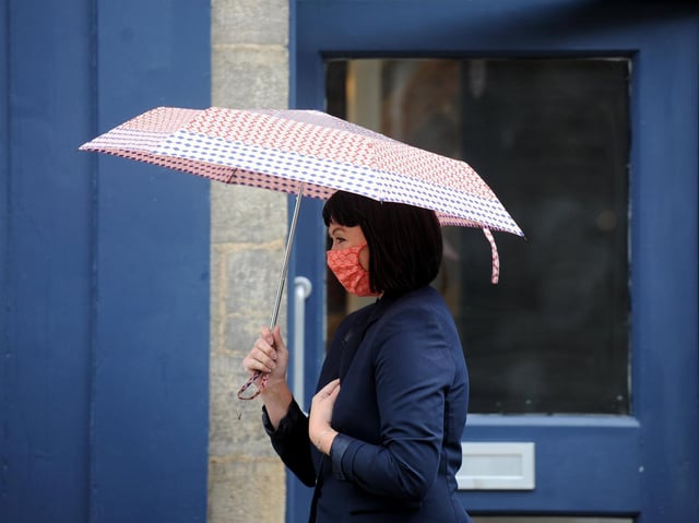 Masked woman