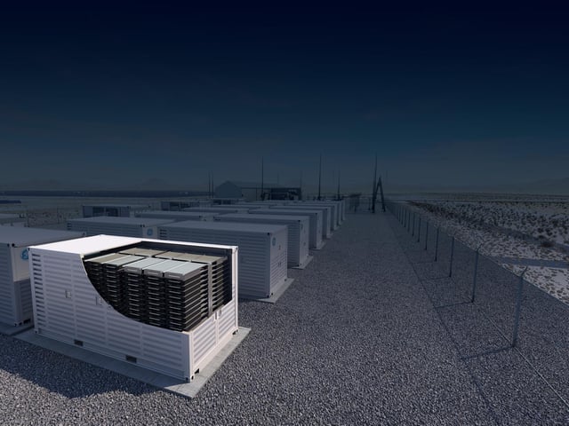 Blackpool is set to get a 24MW battery project after a deal done by Conrad Energy. This image form GE shows how the facility might be constructed