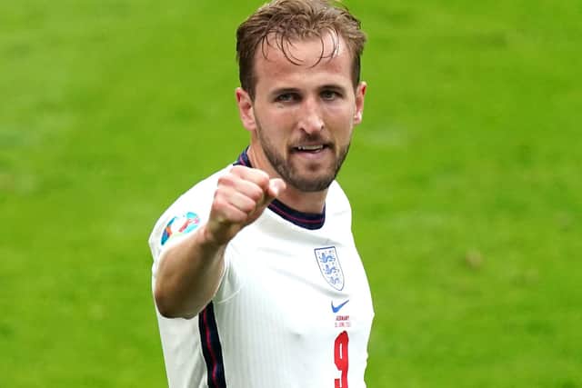 Harry Kane after scoring the second goal