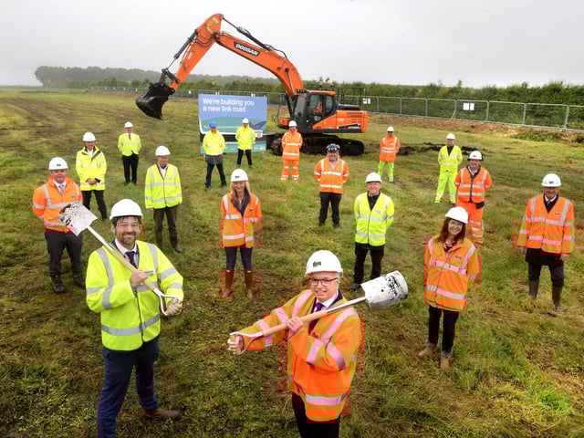 Local leaders met to celebrate the start of the M55 link road works
