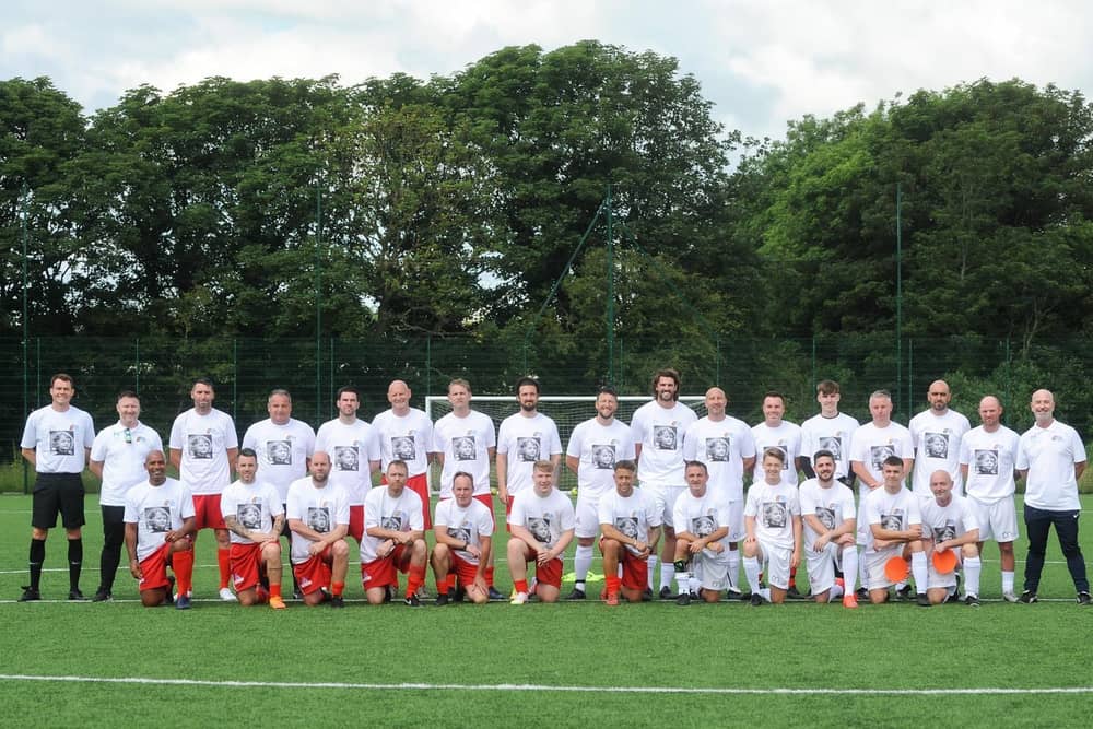 Ex-professionals, friends and family took part in a charity football match in memory of Jordan Banks, nine.