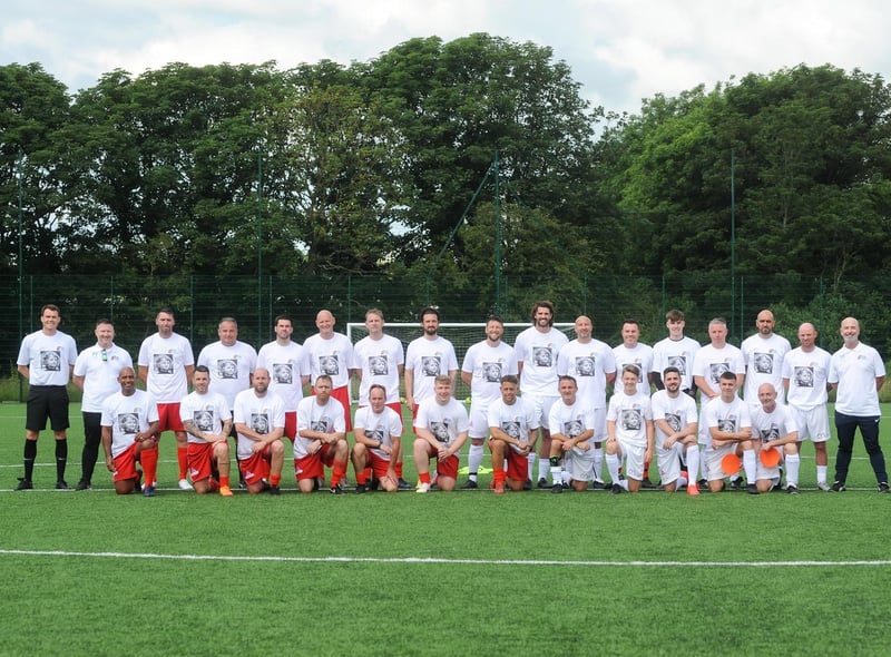 Ex-professionals, friends and family took part in a charity football match in memory of Jordan Banks, nine.