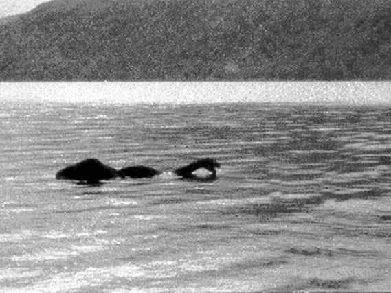 A photo appearing to show the Loch Ness Monster, taken by Frank Searle