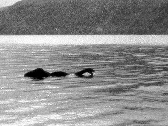 A photo appearing to show the Loch Ness Monster, taken by Frank Searle