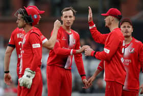 Tom Hartley in match-winning form for Lancashire against Worcestershire at Emirates Old Trafford