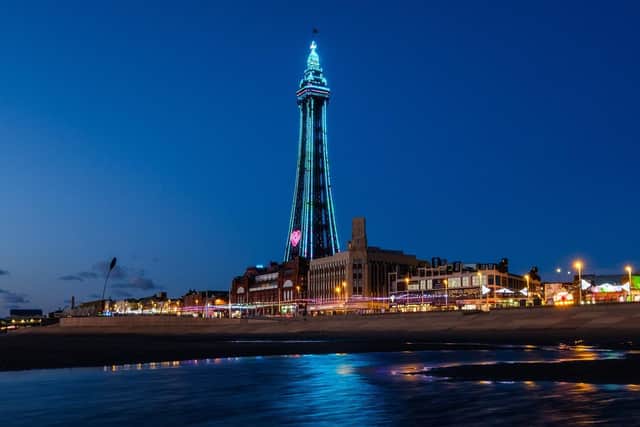 Blackpool Tower is among the landmarks turning blue for the NHS