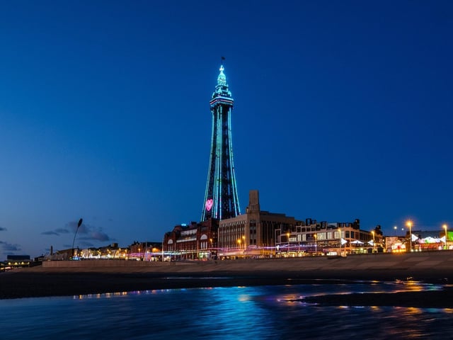 Blackpool Tower is among the landmarks turning blue for the NHS