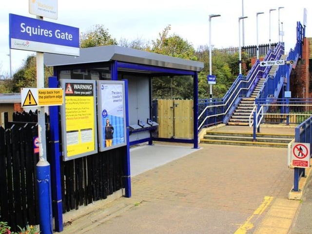 The current only access to Squires Gate station