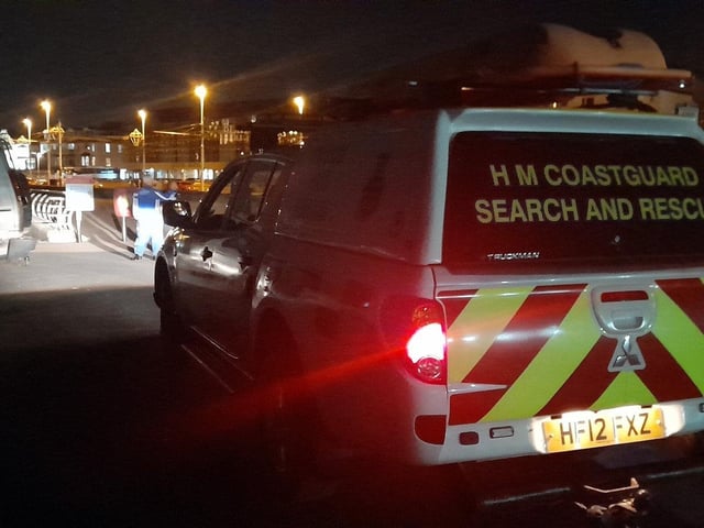 The Coastguard in attendance at the South Pier incident