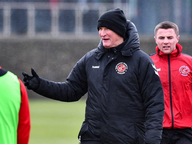 Fleetwood Town head coach Simon Grayson Picture: Fleetwood Town