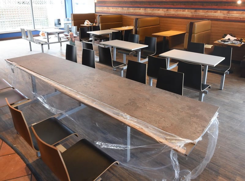 Seating arrangements at RJ's Bar in Cleveleys.