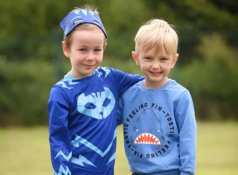 Cath Strangwood's grandsons, Ellis Moores and Theo Ellis.