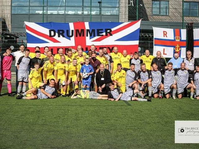 Fleetwood Town Legends and FC All Stars who played a charity football match at Fleetwood Town FC. PHOTOS: Tim Brice Photography