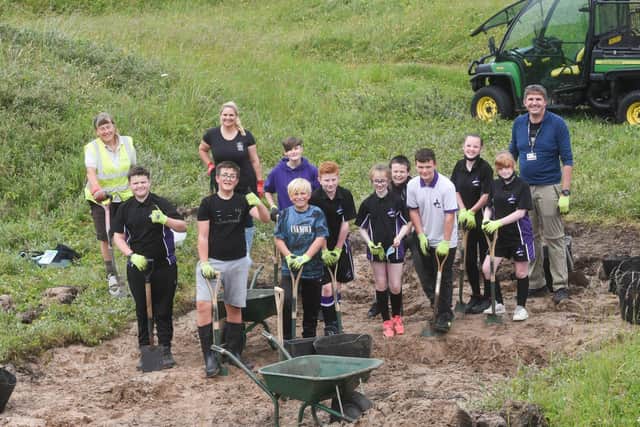 Pupils at Aspire Academy in Blackpool Old Road have been helping Lancashire Wildlife Trust with conservation projects on the sand dunes in St Annes. Picture: Daniel Martino/JPI Media