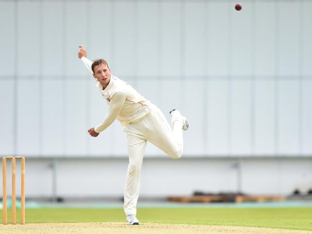 Tom Hartley recorded his best first-class bowling figures against Kent