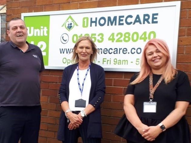 Credit union for Preston and Blackpool Clever Money has teamed up with 1 Homecare as its latest payroll partner.
CLEVR Money manager Anthony Brookes (left) with Lisa Barnett and Samirah Morcos of 1 Homecare.