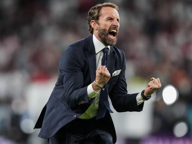 Gareth Southgate shares his joy as England reach their first major final since 1966