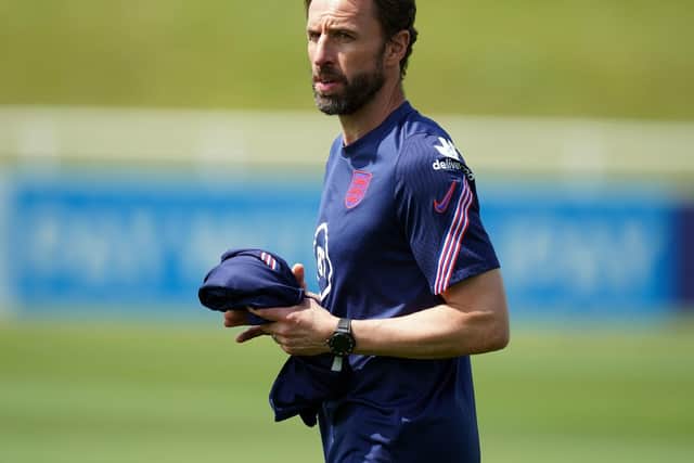 Gareth Southgate back on the England training ground plotting a final push for glory against Italy