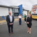 Children's Commissioner Dame Rachel De Souza visits Palatine Library and Revoe Park on a tour of Blackpool.  Pictured L-R are Sir Peter Wanless CEO of NSPCC, Clare Law director of Centre for Early Child Development, Katie Fisher children's commissioner officer, Dame Rachel De Souza and Hannah Connell from NSPCC.