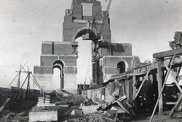 Building of the Thiepval Memorial
Photo: CWGC