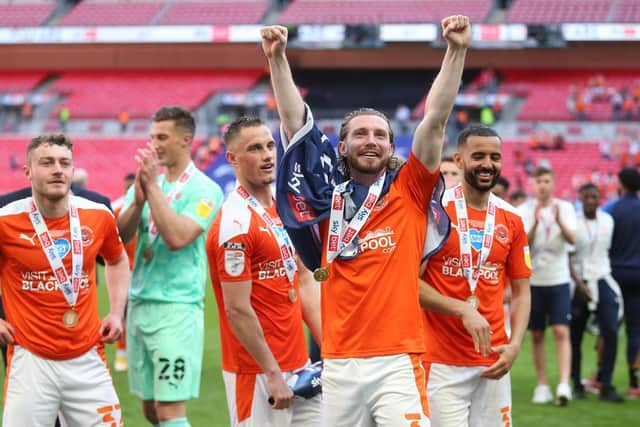 Blackpool's last match saw them victorious at Wembley