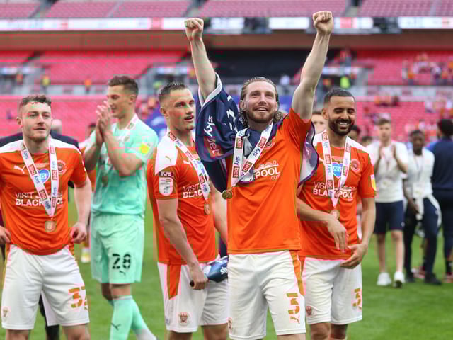 Blackpool's last match saw them victorious at Wembley