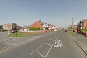Benson Road was partially blocked following a collision. (Credit: Google)