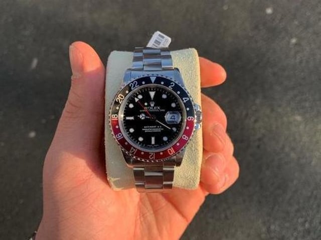 Police are asking the public to keep their eyes open for the distinctive Rolex watch. (Credit: Lancashire Police)