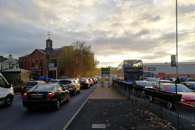 Could £50m improve traffic congestion on Lancashire's roads, like at this regularly-clogged juinction on Ringwway in Preston?