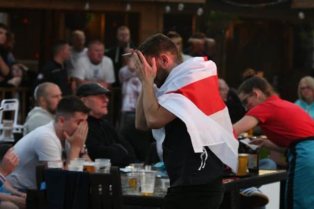 England fans during the penalty shoot out