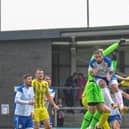 Goalmouth action from Fylde's friendly against Blackburn Rovers