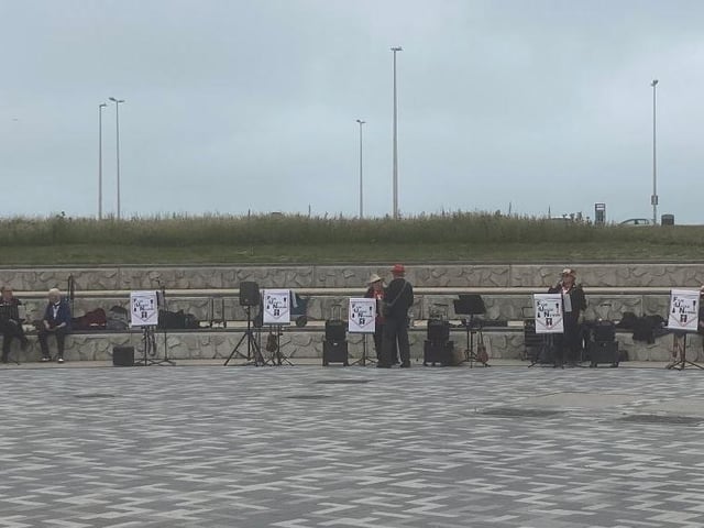 Fylde Ukelele Network entertained visitors to Anchorsholme Park at its first outdoor live music event. Pic: Coun Paul Galley