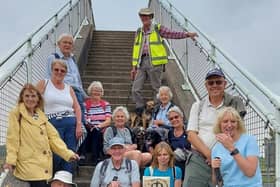 Some of the Fellside Team Ministry area pilgrims are pictured during a break while rambling between parishes.