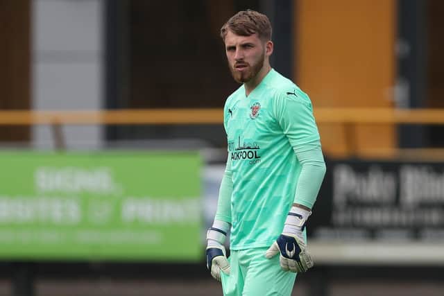 Daniel Grimshaw made his first Blackpool appearance at Southport last weekend