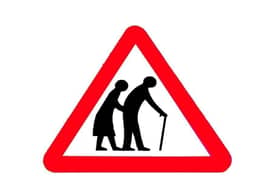 Old people crossing