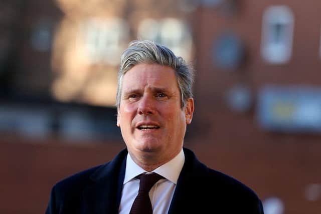 Keir Starmer is visiting Blackpool today (Photo by Nigel Roddis/Getty Images)