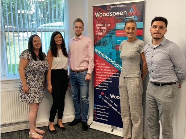 Woodspeen Training has opened its first Fylde coast office.
From left: Cath Heyes, Kim Morrison, Bartosz Borowski, Andrea Swales, Jordan Peel