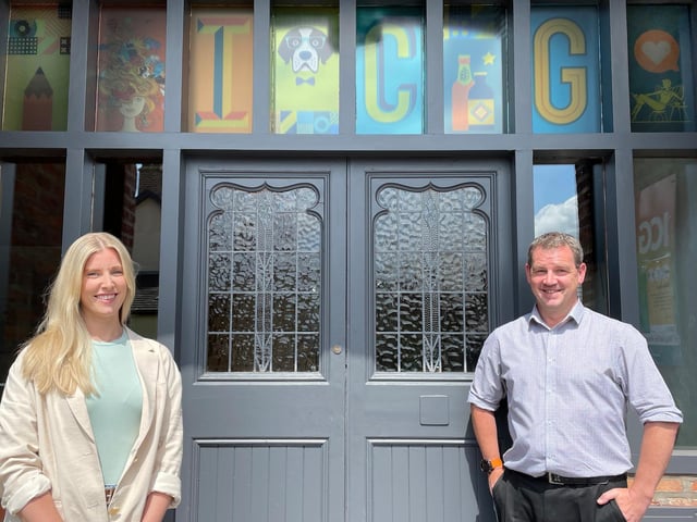 Rebecca Oliver and Simon Mynott are members of the Warton-based agency ICG