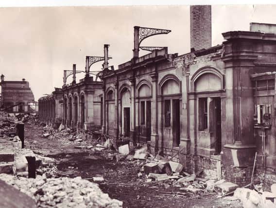 The demolition of  Fleetwood's railway station