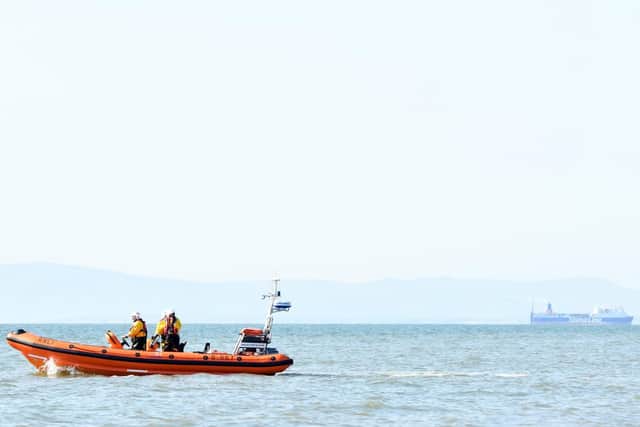 Sea rescue teams search the coast of Bispham and Cleveleys after reports of a missing person today. Pic: Dave Nelson